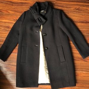 Kate Spade Black Bow Wool Coat